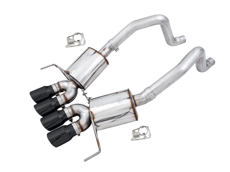 AWE Tuning 14-19 Chevy Corvette C7 Z06/ZR1 Touring Edition Axle-Back Exhaust w/Black Tips Main image