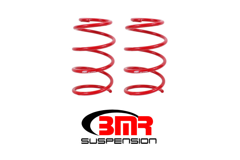 BMR 05-14 S197 Mustang GT Front Drag Version Lowering Springs - Red Main image