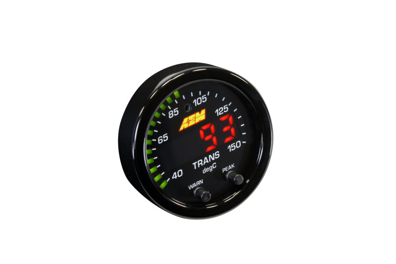 AEM X-Series Temperature 100-300F Gauge Kit (ONLY Black Bezel and Water Temp. Faceplate) (view 11)