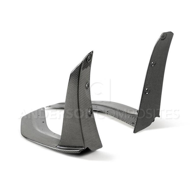 Anderson Composites 2020 Ford Mustang/Shelby GT500 Carbon Fiber Front Splitter Wickers (view 5)
