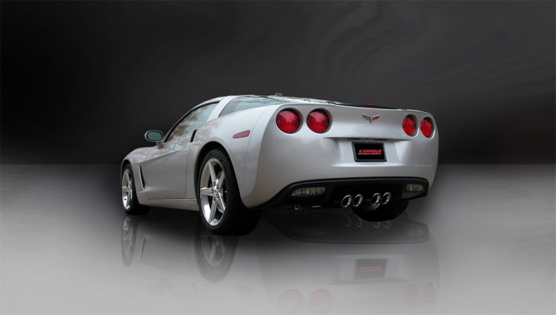 Corsa 09-13 Chevrolet Corvette C6 6.2L V8 Polished Sport Axle-Back Exhaust (view 3)
