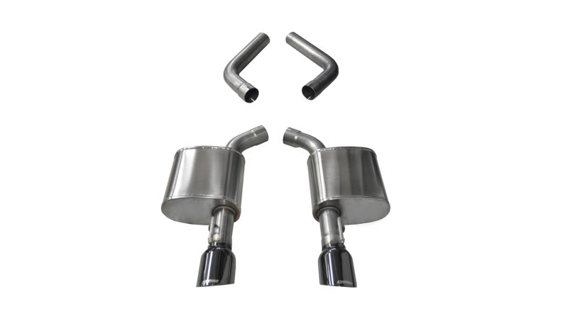 Corsa 15-19 Dodge Charger 6.4L/17-19 Dodge Charger 5.7L Black Sport AxleBack Exhaust w/4.5in Tips Main image