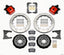 Wilwood Combination Parking Brake Rear Kit 12.88in Red 2005-2014 Mustang