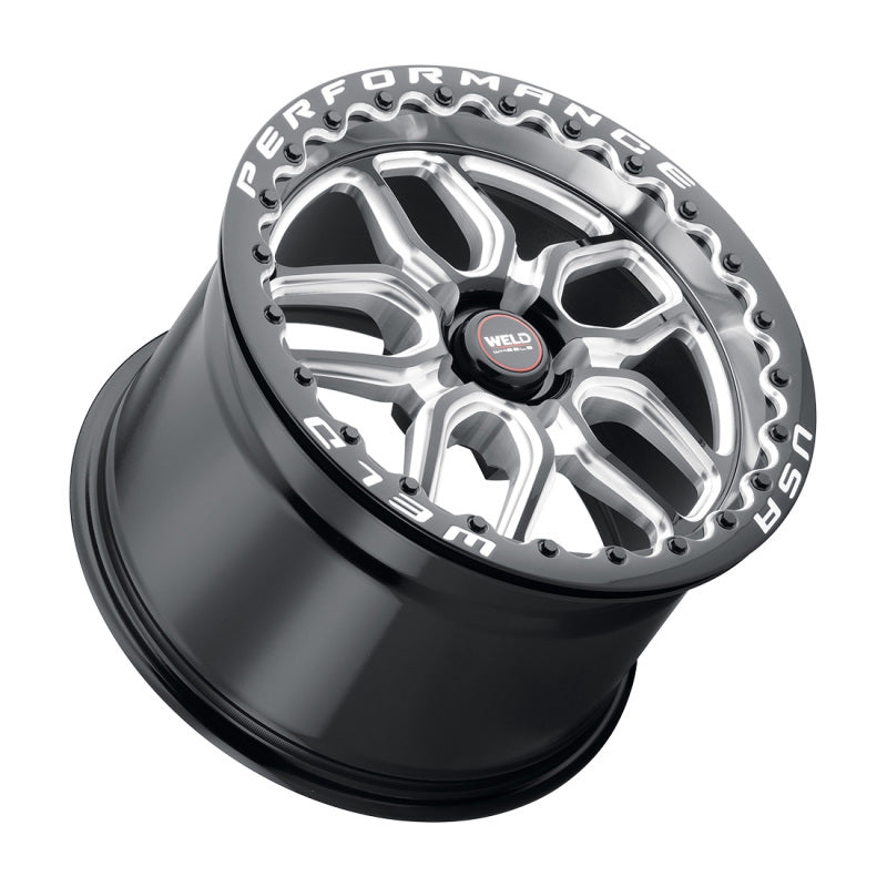 Weld Racing 19x9 Laguna 5x120 ET38 BS6.5 Gloss BLK MIL DIA 72.56 Main image