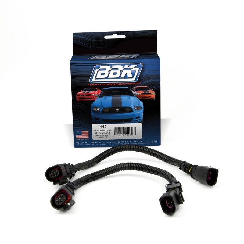 BBK 11-14 Mustang GT Front O2 Sensor Wire Harness Extensions 12 (pair) (view 2)
