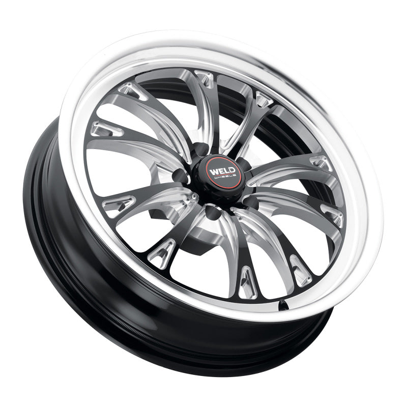 Weld Belmont Drag 18x5 / 5x120 BP / ET-23 BS2.1 Gloss Black MIL DIA 78.1 (view 2)