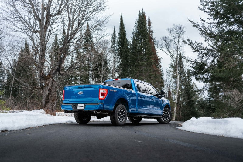MBRP 2021+ F-150 2.7L/ 3.5L Ecoboost, 5.0L 3in Cat Back 2.5in Dual Split Rear (view 4)