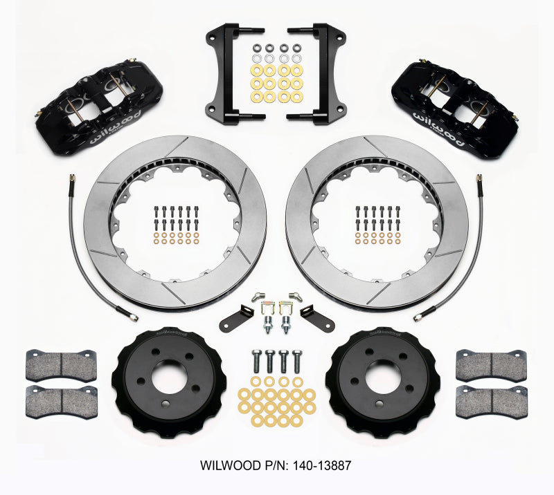Wilwood AERO6 Front Hat Kit 15.00 15-23 Mustang w/Lines Main image