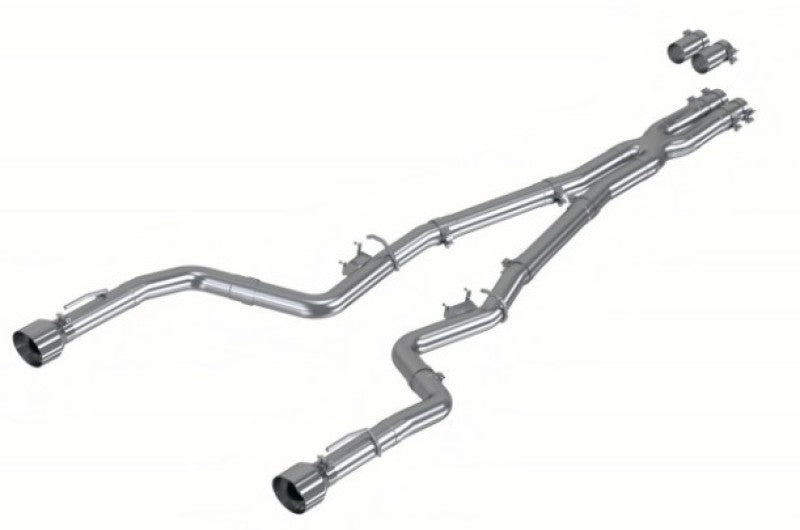 MBRP 17-21 Charger 5.7L/6.2L/6.4L 3in Race Profile Cat-Back w/ Dual Tips Aluminized Steel Exhaust (view 5)