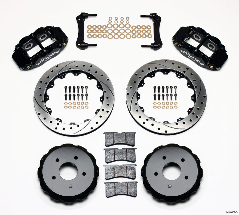 Wilwood Narrow Superlite 4R Rear Kit 12.88in Drilled 97-04 Corvette C5/Z06 Main image