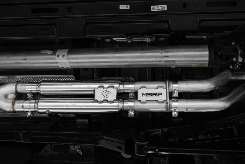 MBRP 2021 Ram TRX 6.2 S/C 3in Catback Dual Rear Carbon Fiber Tips(Race)- T304 (view 2)