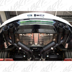 MBRP 18-20 Ford Mustang GT 2.5in Black Coated Non Active Dual Axle Back Exhaust - 4in Dual Wall Tips (view 6)