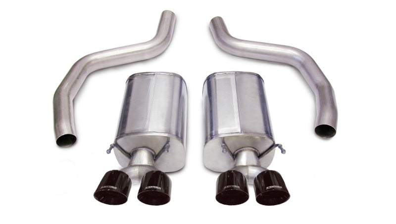 Corsa 06-13 Chevrolet Corvette C6 Z06 7.0L V8 Black Sport Axle-Back Exhaust Main image