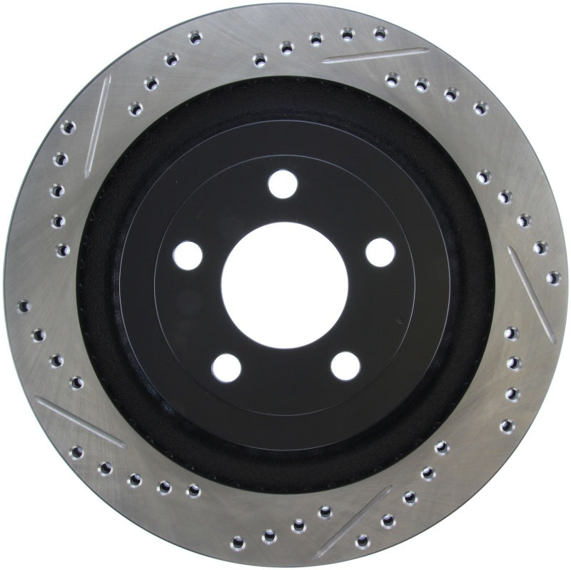 StopTech Slotted & Drilled Sport Brake Rotor - 2015 Ford Mustang GT - Rear Right Main image