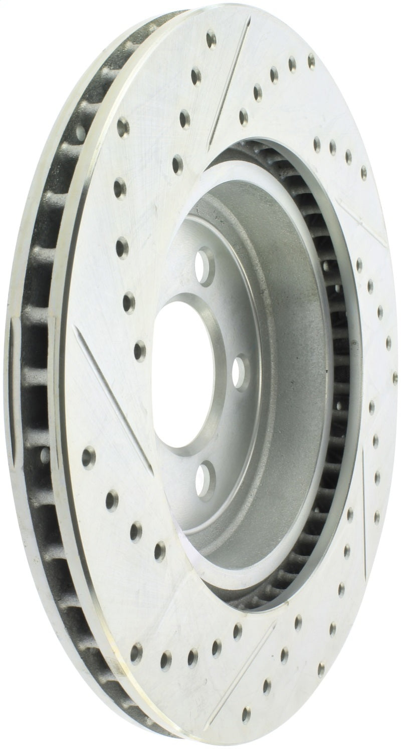 StopTech Select Sport 10-14 Dodge Challenger Drilled and Slotted Front Left Brake Rotor (view 4)