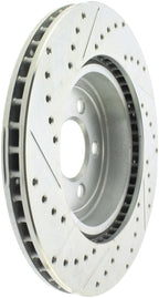 StopTech Select Sport 10-14 Dodge Challenger Drilled and Slotted Front Left Brake Rotor (view 4)