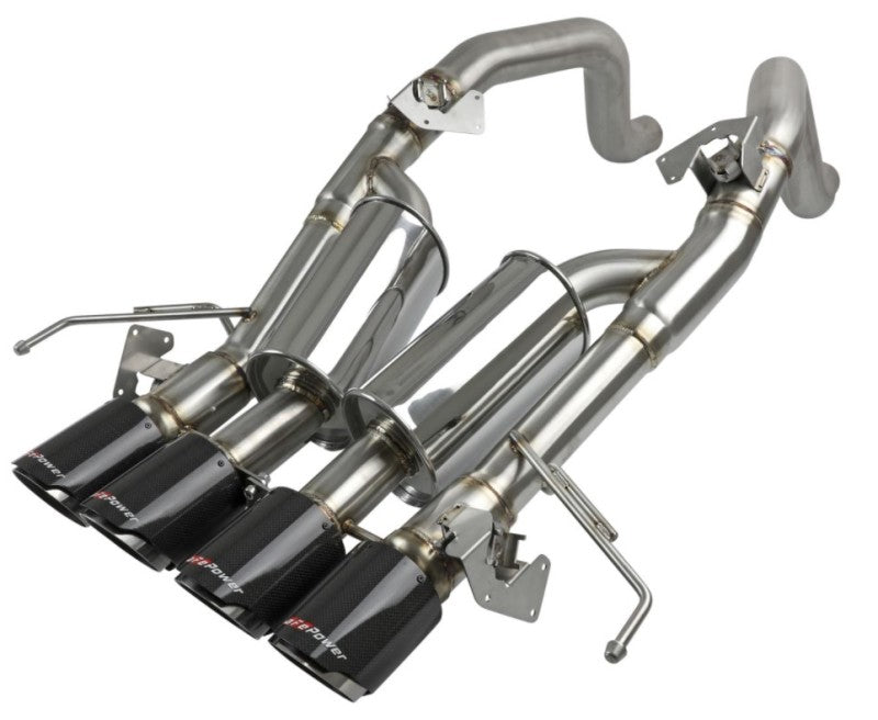 aFe MACH Force-Xp Axle-Back Exhaust System w/ Carbon Fiber Tips Chevrolet Corvette (C7) 14-19 6.2L (view 5)