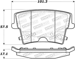 StopTech Sport Brake Pads w/Shims and Hardware - Front