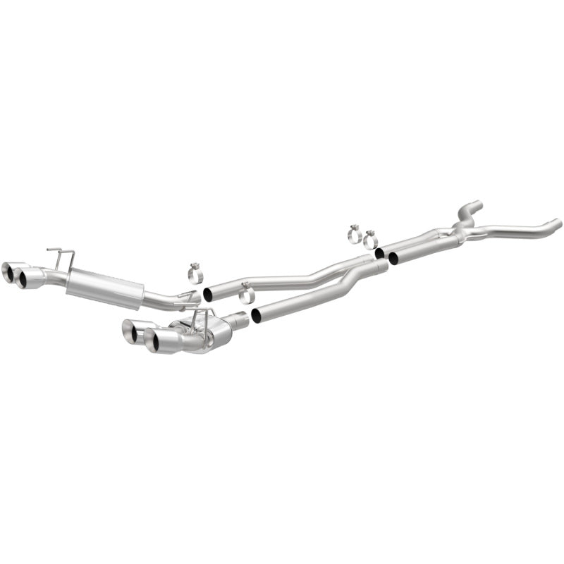 MagnaFlow 13 Chevy Camaro V8 6.2L S/C Quad Split Rear Exit Cat Back Perf Exhaust Main image