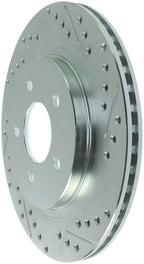 StopTech Select Sport 05-10 Ford Mustang GT Slotted and Drilled Rear Left Rotor (view 3)
