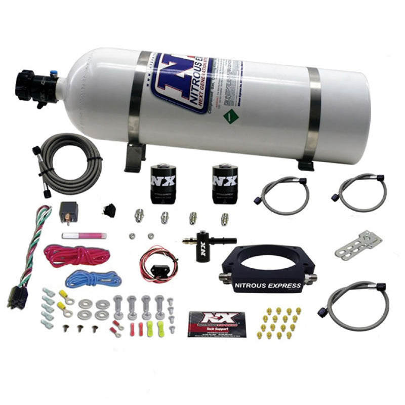 Nitrous Express 2014+ Chevrolet Corvette C7 Nitrous Plate Kit (50-300HP) w/15lb Bottle Main image