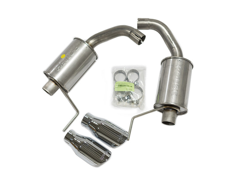 Roush 15-26 Ford Mustang 3.7L/2.3L V6/I4 Exhaust Kit w/ Round Tips (view 2)