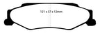 EBC 03-04 Cadillac XLR 4.6 Redstuff Rear Brake Pads (view 3)