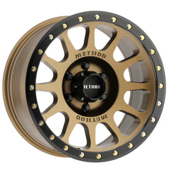 Method MR305 NV 17x8.5 0mm Offset 6x135 94mm CB Method Bronze/Black Street Loc Wheel