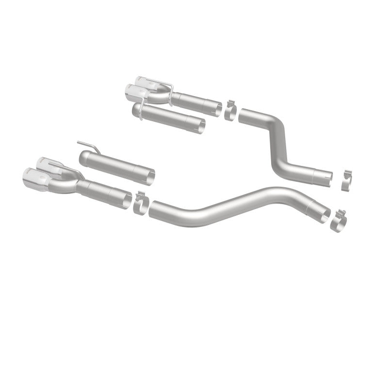 MagnaFlow Axle-Back, SS, 3in, Quad Split Rear 3.5 Tips 2015 Dodge Challenger incl SRT Hellcat (view 27)