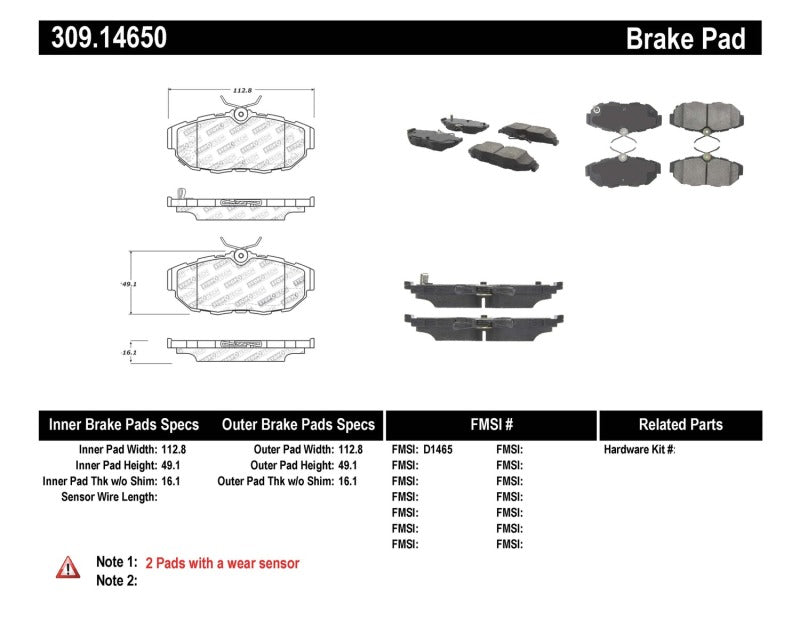 StopTech Performance Brake Pads (view 5)