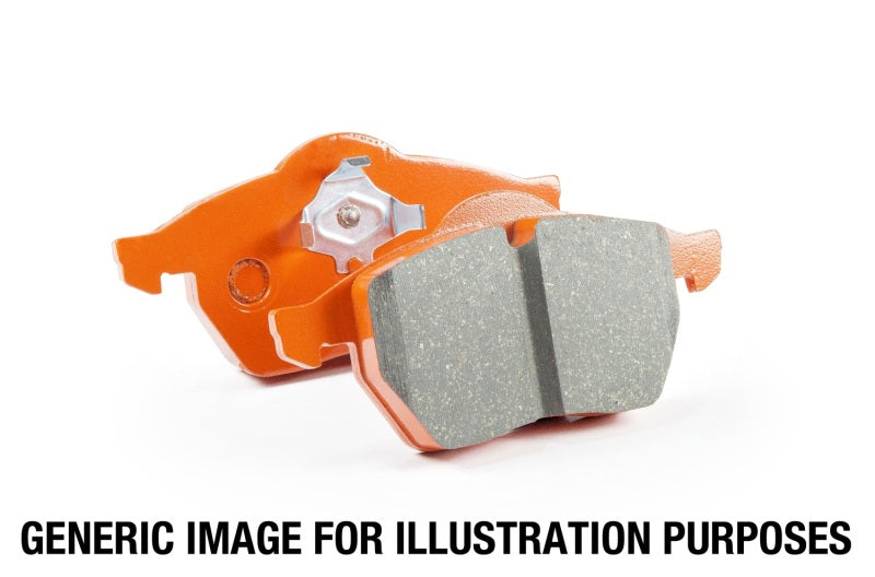 EBC 11+ Mclaren MP4-12C 3.8 Twin Turbo Orangestuff Rear Brake Pads (view 5)