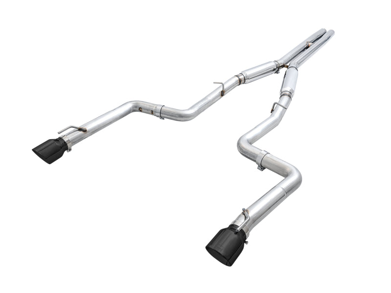 AWE Tuning 2015+ Dodge Charger 6.4L/6.2L Supercharged Track Edition Exhaust - Diamond Black Tips Main image