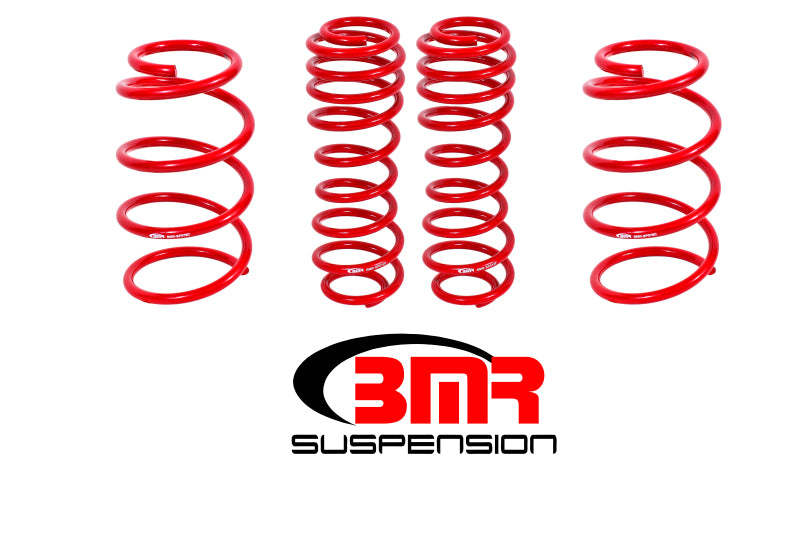 BMR 07-14 Shelby GT500 Drag Lowering Springs (Set Of 4) - Red Main image