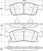 StopTech Street Brake Pads - Front (view 2)