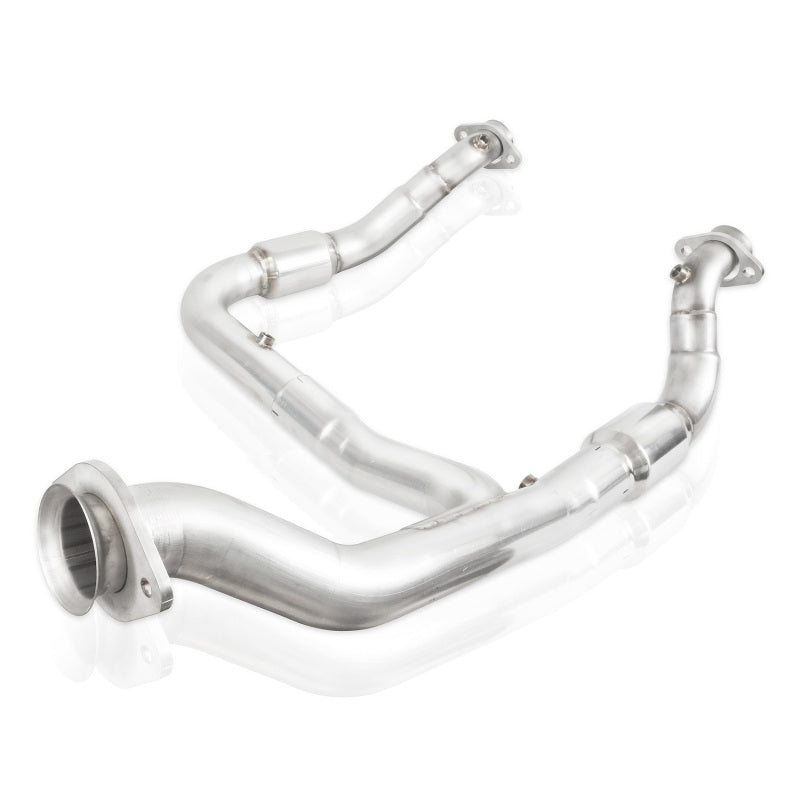 Stainless Works 15-18 F-150 3.5L Downpipe 3in High-Flow Cats Y-Pipe Factory Connection (view 8)