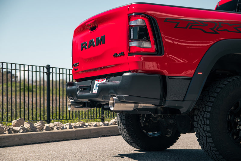 Corsa 21-22 Dodge Ram TRX Crew Cab Xtreme Catback Exhaust Dual Rear Gunmetal Tip (view 6)
