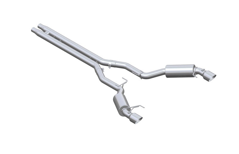MBRP 15 Ford Mustang GT 5.0 3in Cat Back Dual Split Rear Street Version 4.5in Tips - Aluminized (view 3)