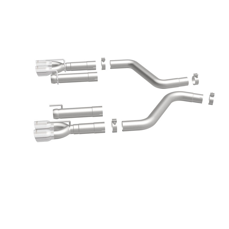 MagnaFlow Axle-Back, SS, 3in, Quad Split Rear 3.5 Tips 2015 Dodge Challenger incl SRT Hellcat (view 29)