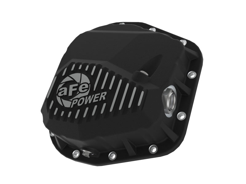 aFe 97-23 Ford F-150 Pro Series Rear Differential Cover Black w/ Machined Fins Main image