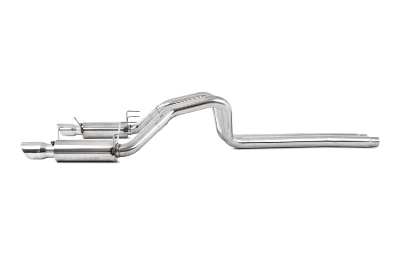 MBRP 11-14 Ford Mustang GT 5.0L Dual Split Rear Race Version T409 3in Cat Back Exhaust System (view 9)