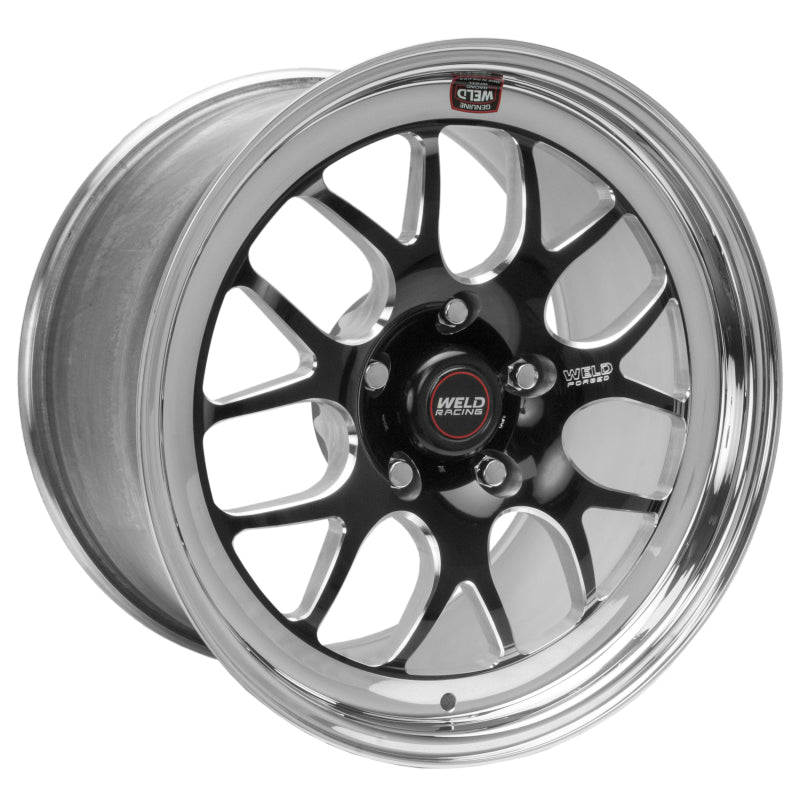 Weld S77 17x10.5 / 5x4.75 BP / 7.2in. BS Black Wheel (High Pad) - Non-Beadlock Main image