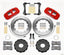 Wilwood AERO6 Front Hat Kit 14.00 Red 2005-2014 Mustang w/ BMR Suspn. w/Lines