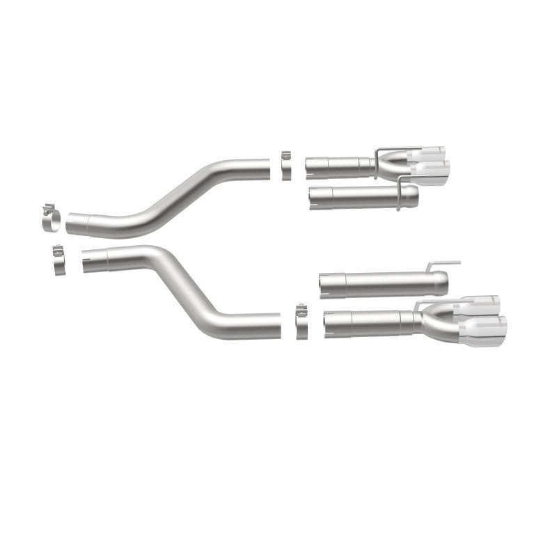 MagnaFlow Axle-Back, SS, 3in, Quad Split Rear 3.5 Tips 2015 Dodge Challenger incl SRT Hellcat (view 31)