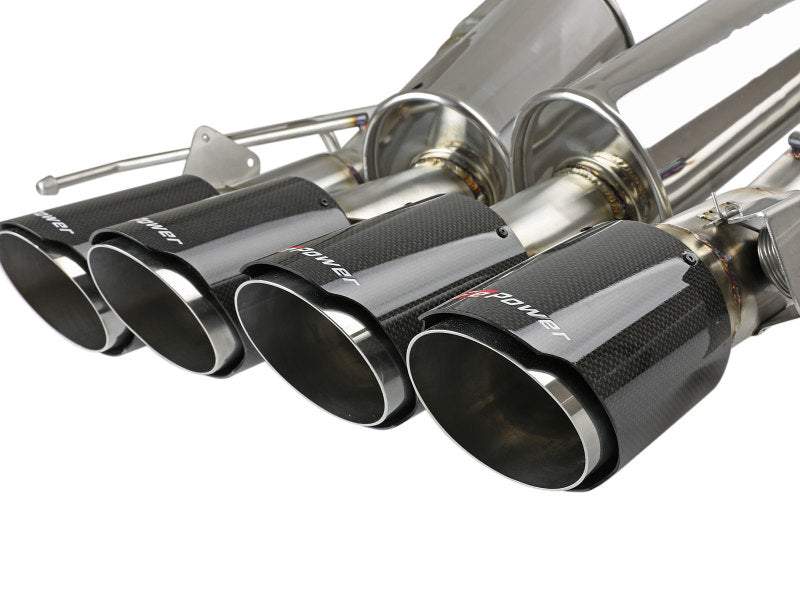 aFe MACH Force-Xp Axle-Back Exhaust System w/ Carbon Fiber Tips Chevrolet Corvette (C7) 14-19 6.2L (view 7)