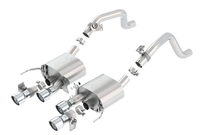 Borla 2014 Chevrolet Corvette C7 6.2L 8cyl ATAK Exhaust w/ NPP Dual Mode (rear section only) (view 2)