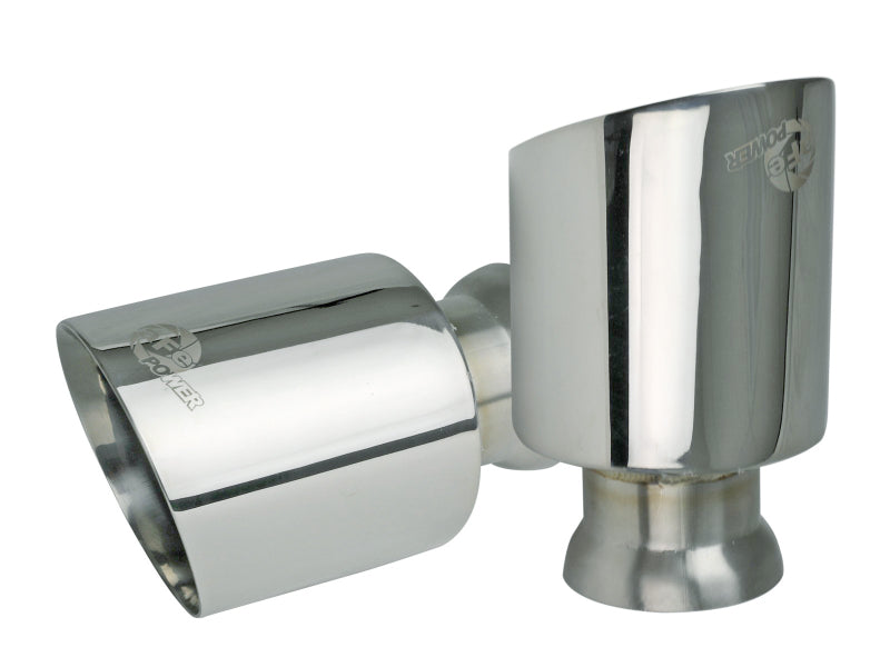 aFe MACH Force-XP 4-1/2in Polished OE Replacement Exhaust Tips - 15-19 Dodge Charger/Hellcat Main image