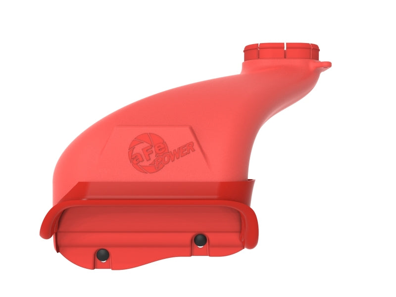 aFe Rapid Induction Dynamic Air Scoop 2021+ Ford F-150V6/V8 - Red (view 7)