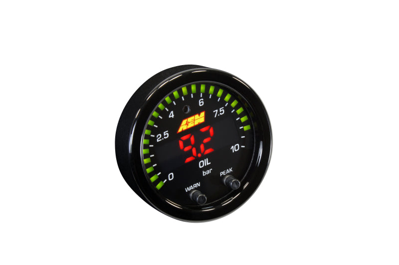 AEM X-Series 0-150 Oil Pressure Gauge Kit (view 4)