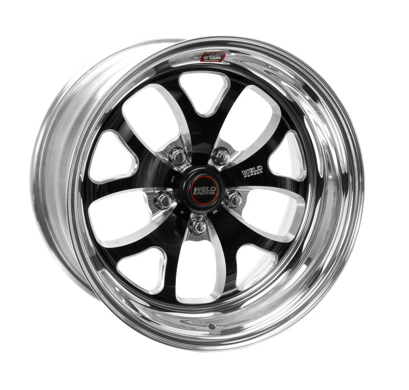 Weld S76 17x10.5 / 5x4.75 BP / 8.8in. BS Black Wheel (Medium Pad) - Non-Beadlock Main image