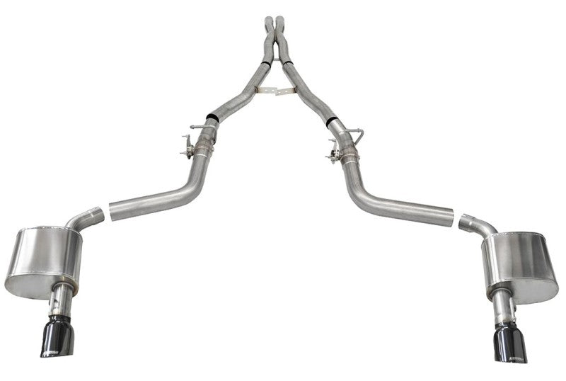 Corsa 15-21 Charger SRT/Hellcat/Redeye 2.75in Valved Catback DRE w/ Single 4.5in Blk PVD Tips (view 5)